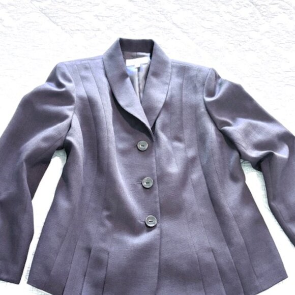 Le Suit Deep Blue Blazer - Excellent Condition SZ 18W - Picture 5 of 6